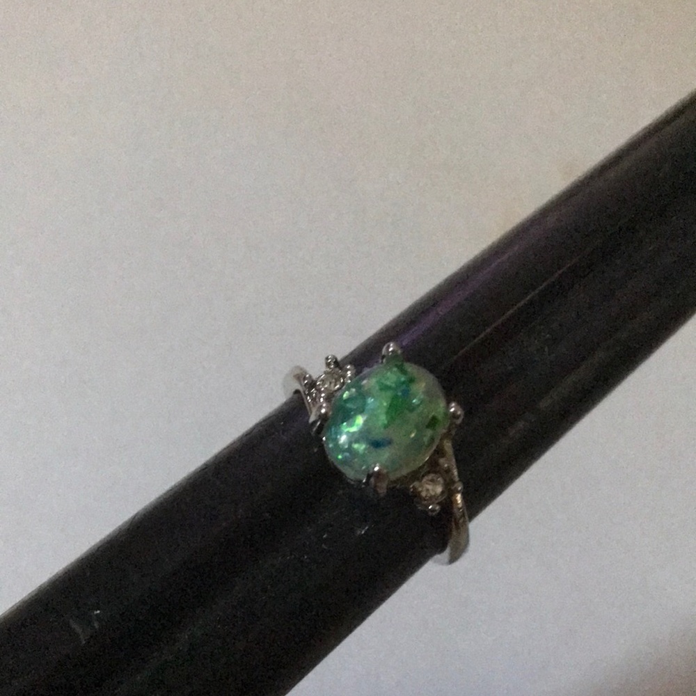 925 Silver Ring With Lap Opal Ring - image 6